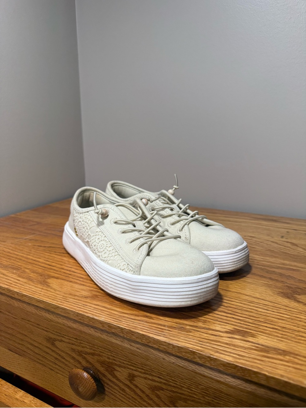Hey Dude Lace Platform Sneakers